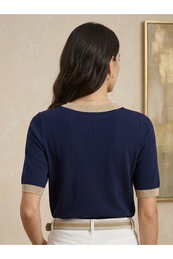 ΜΠΛΟΥΖΑ VISCOSE ME ΧΡΥΣΗ ΦΑΣΣΑ