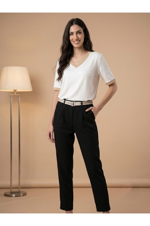 ΜΠΛΟΥΖΑ VISCOSE ME ΧΡΥΣΗ ΦΑΣΣΑ