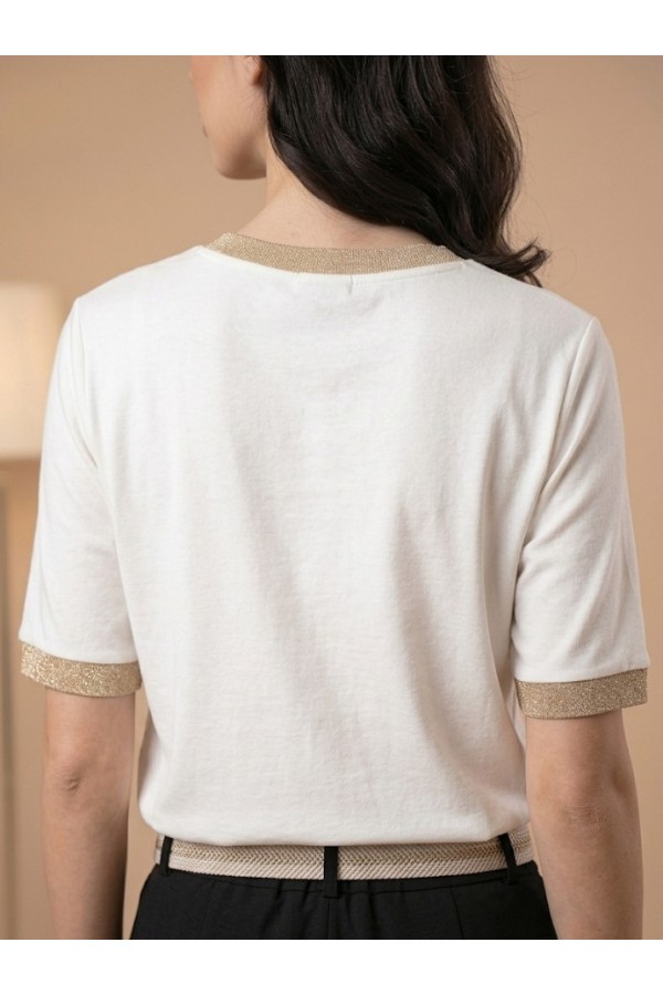 ΜΠΛΟΥΖΑ VISCOSE ME ΧΡΥΣΗ ΦΑΣΣΑ