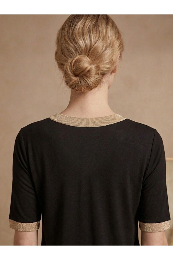 ΜΠΛΟΥΖΑ VISCOSE ME ΧΡΥΣΗ ΦΑΣΣΑ