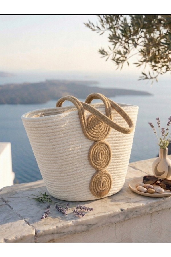 ΤΣΑΝΤΑ ΩΜΟΥ ΨΑΘΙΝΗ ΜΕ ΠΛΕΚΤΟΥΣ ΚΥΚΛΟΥΣ