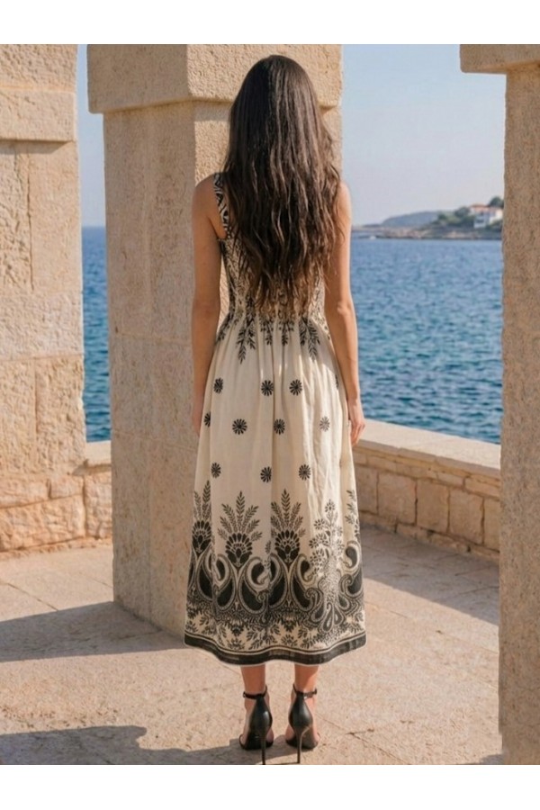 ΦΟΡΕΜΑ ΜΕ ΣΧΕΔΙΑ ΤΥΠΟΥ PAISLEY ΜΕ ΦΑΡΔΙΕΣ ΤΙΡΑΝΤΕΣ