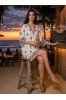 ΦΟΡΕΜΑ MIDI  RESORT LINEN LOOK