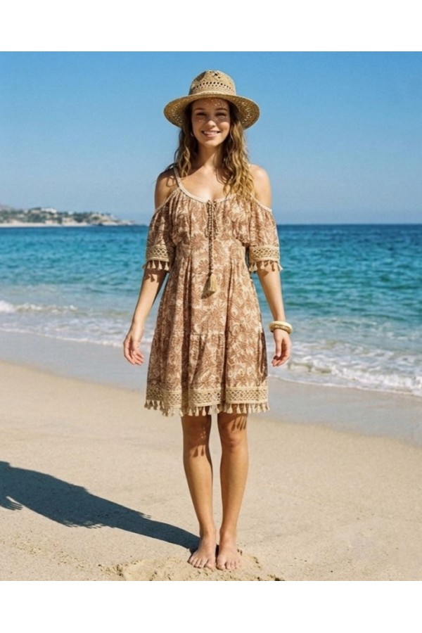 ΦΟΡΕΜΑ BOHO-CHIC STYLE ΑΛΦΑ ΓΡΑΜΜΗ