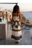 ΦΟΡΕΜΑ ΜΑΞΙ  LINEN LOKK  ΜΕ ΔΕΣΙΜΟ ΣΤΟ ΛΑΙΜΟ