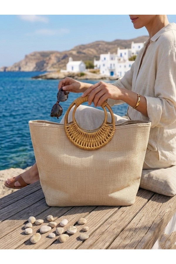 ΤΣΑΝΤΑ ΩΜΟΥ ΜΕ ΠΛΕΚΤΟ ΜΟΤΙΒΟ BOHO STYLE