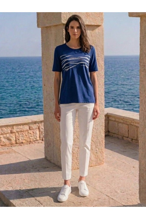 ΜΠΛΟΥΖΑ VISCOSE ME ΤΥΠΩΜΑ