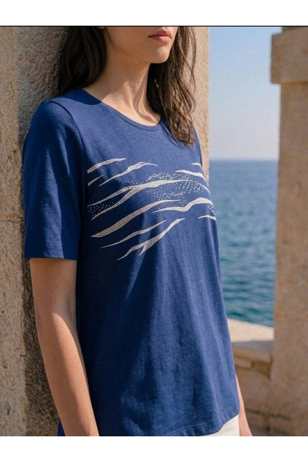 ΜΠΛΟΥΖΑ VISCOSE ME ΤΥΠΩΜΑ