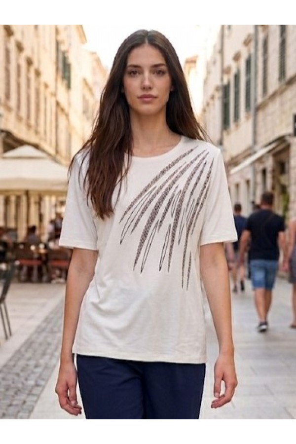 ΜΠΛΟΥΖΑ VISCOSE ΜΕ ΤΥΠΩΜΑ