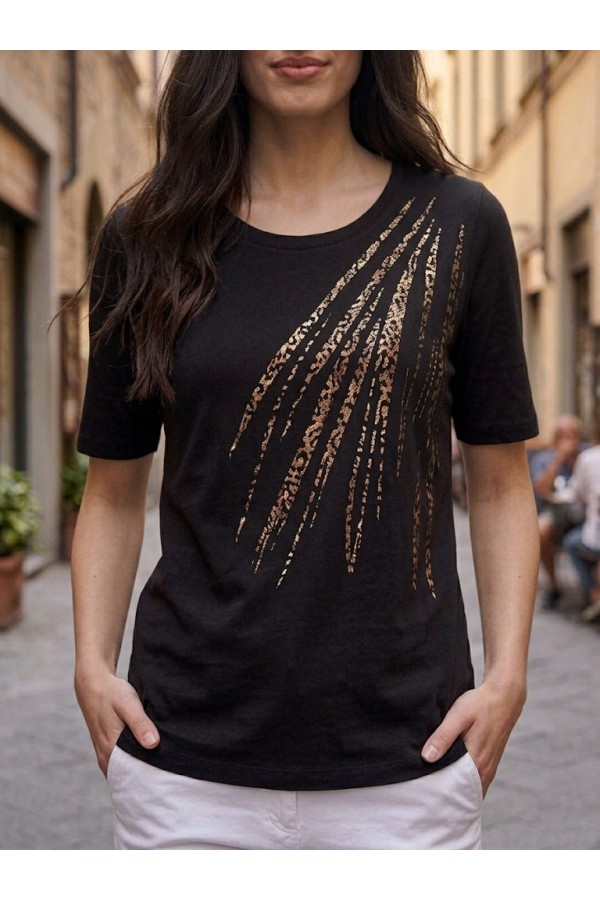 ΜΠΛΟΥΖΑ VISCOSE ΜΕ ΤΥΠΩΜΑ