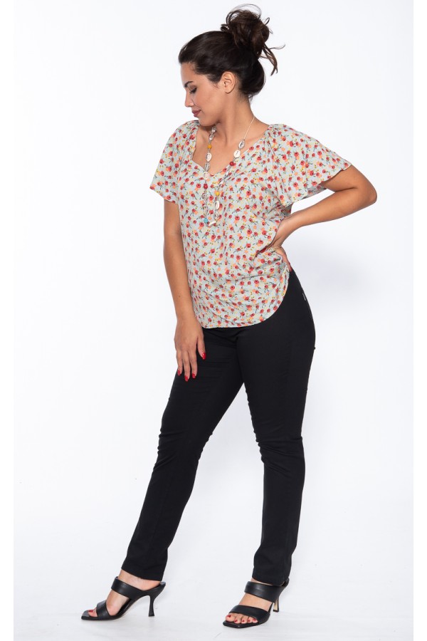 ΜΠΛΟΥΖΑ FLORAL VISCOSE