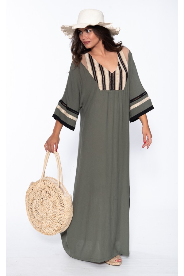 ΜΑΧΙ ΦΟΡΕΜΑ VISCOSE ΜΕ ΤΡΕΣΑ