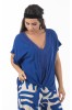 ΜΠΛΟΥΖΑ VISCOSE ΜΕ ΔΑΝΤΕΛΑ ΚΑΙ ΔΕΣΙΜΟ ΜΠΡΟΣΤΑ DONNA MARTHA