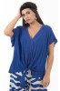 ΜΠΛΟΥΖΑ VISCOSE ΜΕ ΔΑΝΤΕΛΑ ΚΑΙ ΔΕΣΙΜΟ ΜΠΡΟΣΤΑ DONNA MARTHA
