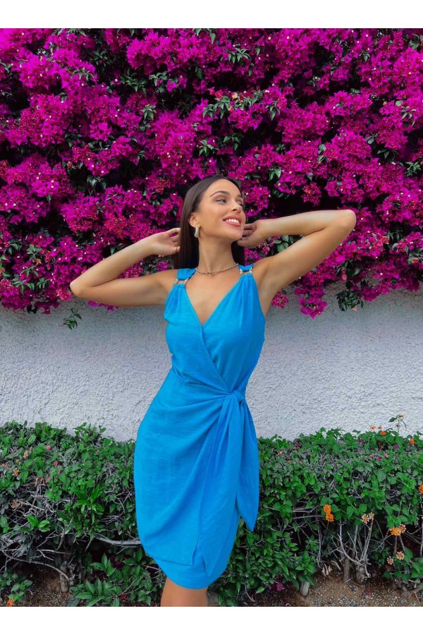 ΦΟΡΕΜΑ VISCOSE LINEN LOOK ΚΡΟΥΑΖΕ