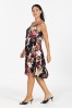 ΦΟΡΕΜΑ FLORAL MIDI ΑΜΑΝΙΚΟ  VISCOSE