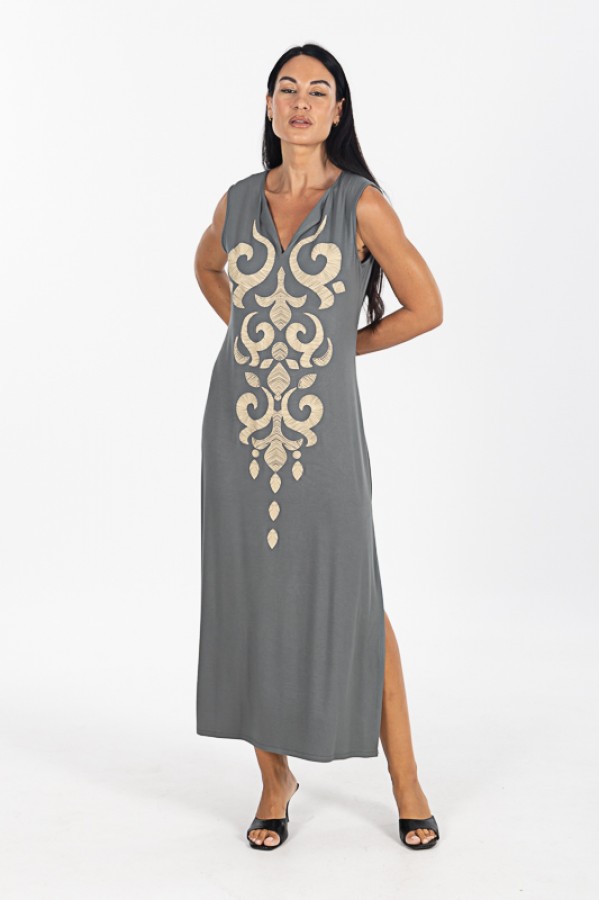 ΦΟΡΕΜΑ VISCOSE BAMBOO ΑΜΑΝΙΚΟ ΜΕ ΤΥΠΩΜΑ