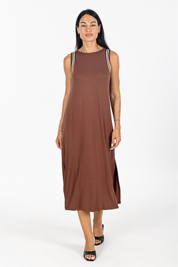 ΦΟΡΕΜΑ AMANIKO VISCOSE BAMBOO ΜΕ ΤΡΕΣΑ