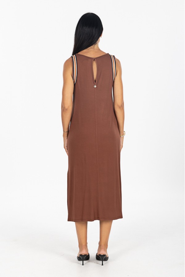 ΦΟΡΕΜΑ AMANIKO VISCOSE BAMBOO ΜΕ ΤΡΕΣΑ