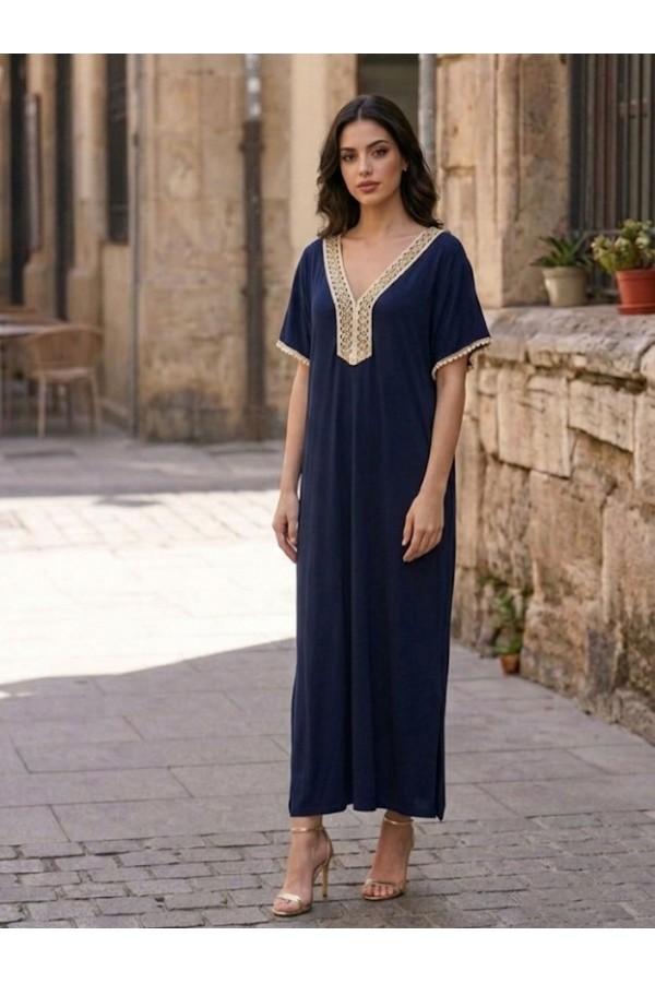 ΦΟΡΕΜΑ  VISCOSE ΜΕ ΤΡΕΣΑ ΣΤΟ ΛΑΙΜΟ