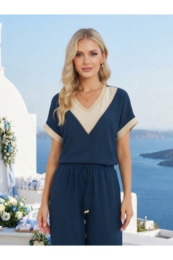 ΣΕΤ  (ΜΠΟΥΖΑ-ΠΑΝΤΕΛΟΝΑ) JUMPSUIT LOOK