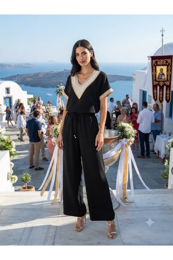 ΣΕΤ  (ΜΠΟΥΖΑ-ΠΑΝΤΕΛΟΝΑ) JUMPSUIT LOOK