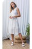 ΦΟΡΕΜΑ MIDI EMBRODERIE ΜΕ ΒΟΛΑΝ DONNA MARTHA
