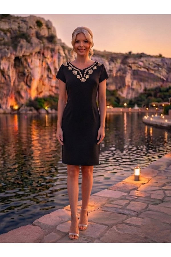 ΦΟΡΕΜΑ MIDI  LINEN LOOK ME ΤΥΠΩΜΑ