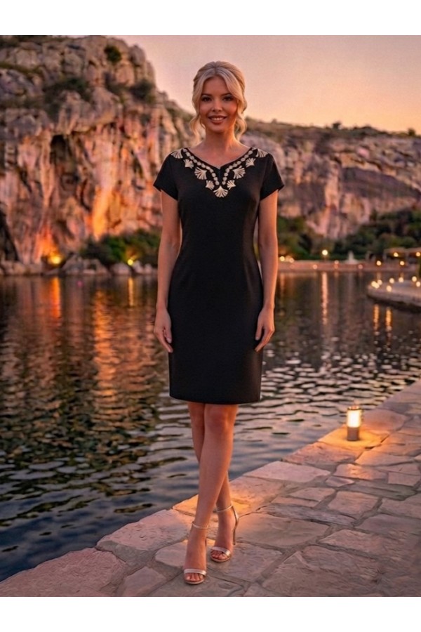 ΦΟΡΕΜΑ MIDI  LINEN LOOK ME ΤΥΠΩΜΑ