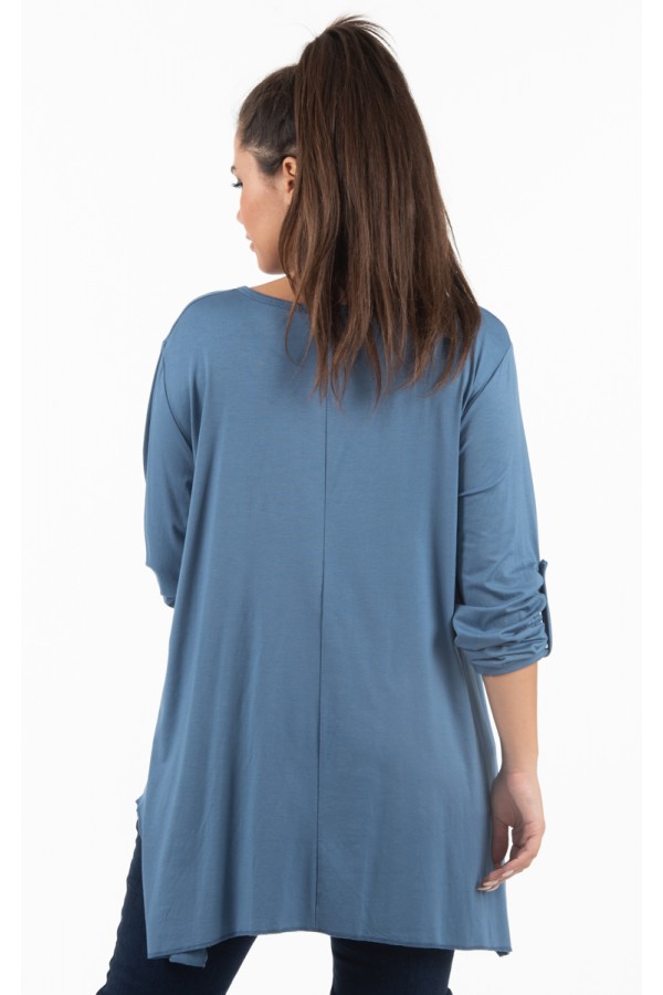 ΜΠΛΟΥΖΑ VISCOSE ΜΕ ΜΥΤΕΣ ΚΑΙ ΚΟΛΙΕ