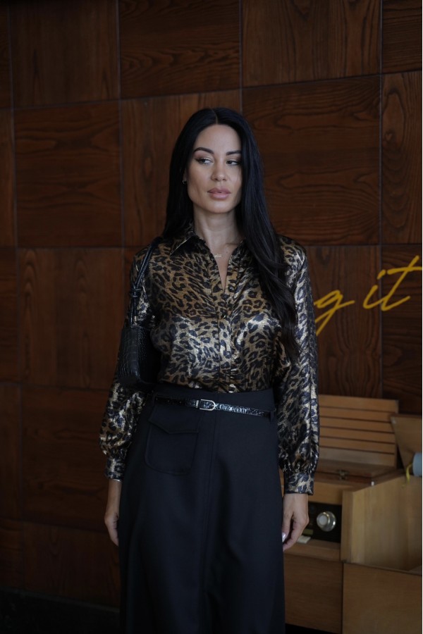 ΠΟΥΚΑΜΙΣΟ LEOPAR SHINE LOOK