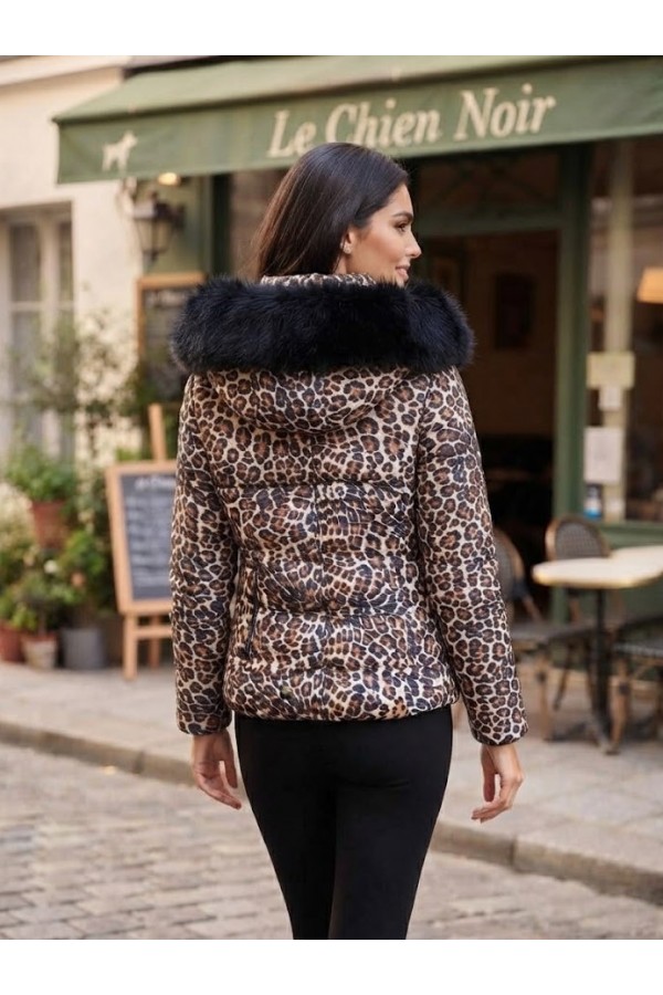 ΜΠΟΥΦΑΝ ANIMAL PRINT ΜΕ ΚΟΥΚΟΥΛΑ