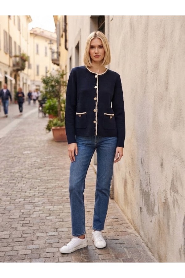 ΖΑΚΕΤΑ ΠΛΕΚΤΗ VISCOSE ΤΥΠΟΥ CHANEL