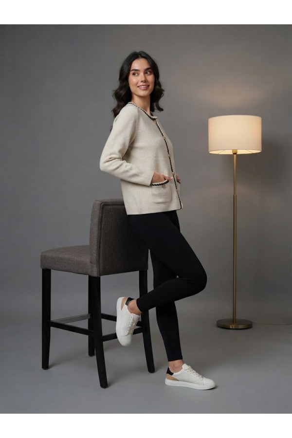 ΖΑΚΕΤΑ ΠΛΕΚΤΗ VISCOSE ΤΥΠΟΥ CHANEL