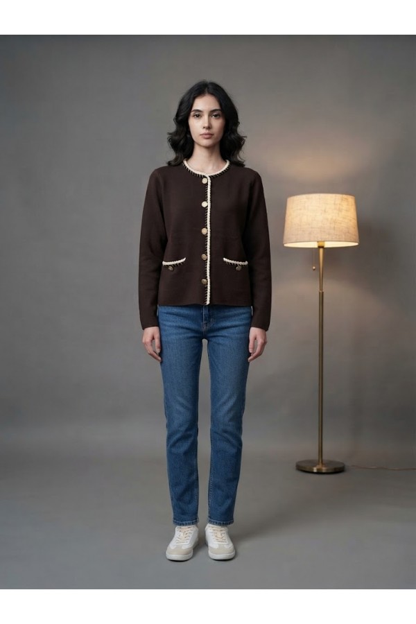 ΖΑΚΕΤΑ ΠΛΕΚΤΗ VISCOSE ΤΥΠΟΥ CHANEL