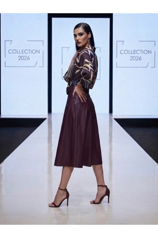 ΦΟΥΣΤΑ FAUX LEATHER ΑΛΦΑ ΓΡΑΜΜΗ
