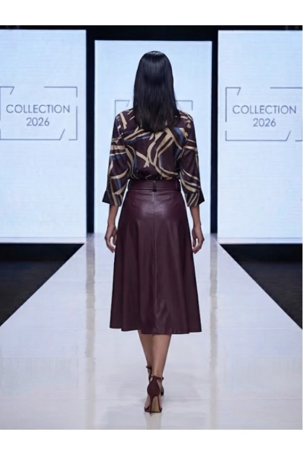 ΦΟΥΣΤΑ FAUX LEATHER ΑΛΦΑ ΓΡΑΜΜΗ
