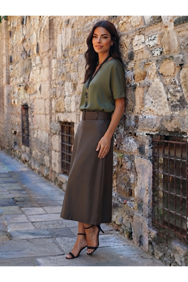 ΦΟΥΣΤΑ FAUX LEATHER ΑΛΦΑ ΓΡΑΜΜΗ