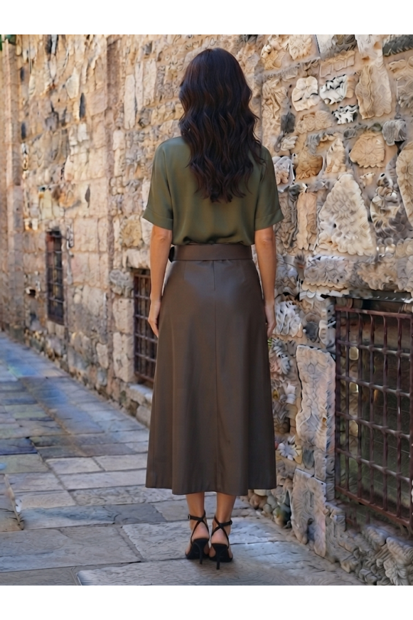 ΦΟΥΣΤΑ FAUX LEATHER ΑΛΦΑ ΓΡΑΜΜΗ