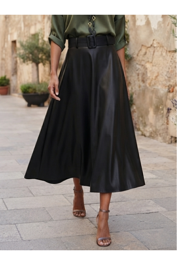 ΦΟΥΣΤΑ FAUX LEATHER ΑΛΦΑ ΓΡΑΜΜΗ