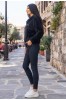 ZAKETA ΒΕΛΟΥΔΙΝΗ ΥΦΗ ΜΕ ΚΟΥΚΟΥΛΑ OVERSIZED