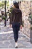 ZAKETA ΒΕΛΟΥΔΙΝΗ ΥΦΗ ΜΕ ΚΟΥΚΟΥΛΑ OVERSIZED