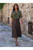 ΜΠΛΟΥΖΑ SATIN LOOK ΒΕ ΜΕ ΚΟΛΙΕ