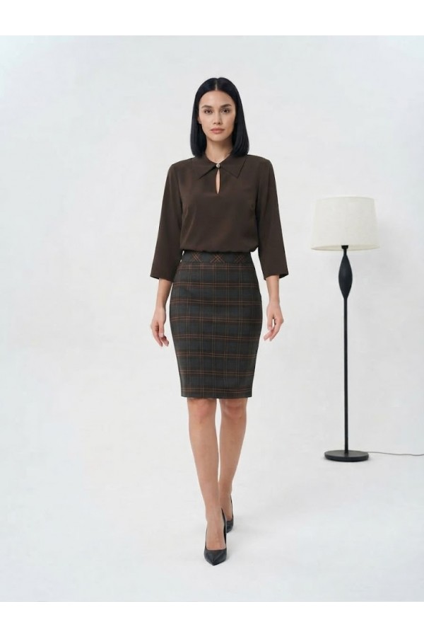 ΦΟΥΣΤΑ ΚΑΡΟ PENCIL OFFICE LOOK
