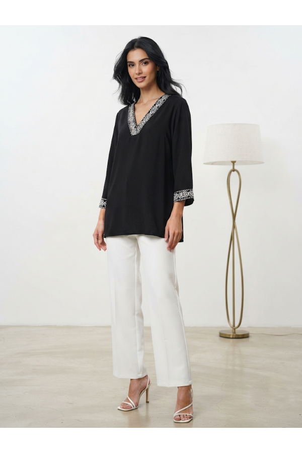 ΜΠΛΟΥΖΑ TUNIC STYLE ΜΕ ΜΑΝΙΚΙΑ 3/4