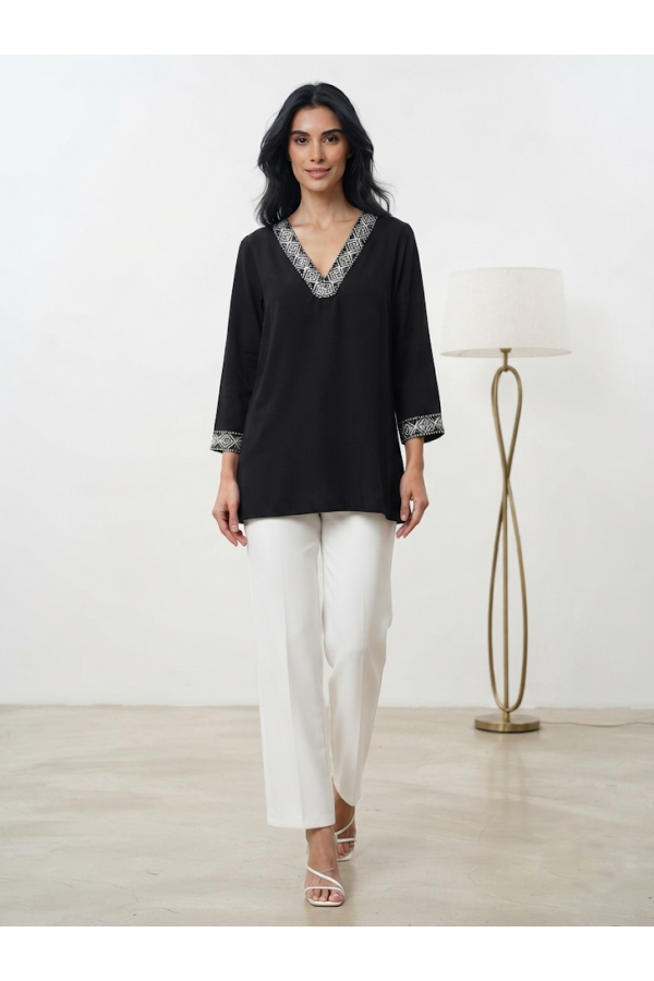 ΜΠΛΟΥΖΑ TUNIC STYLE ΜΕ ΜΑΝΙΚΙΑ 3/4
